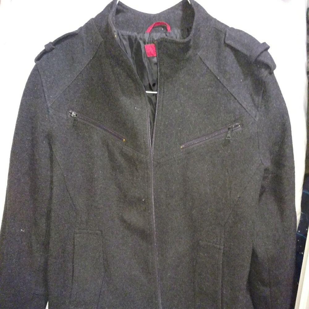 Alfani grey heavy wool coat